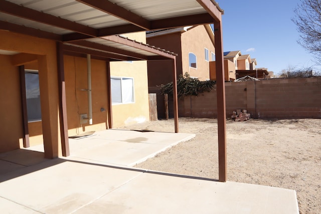 view of patio / terrace with a fenced backyard