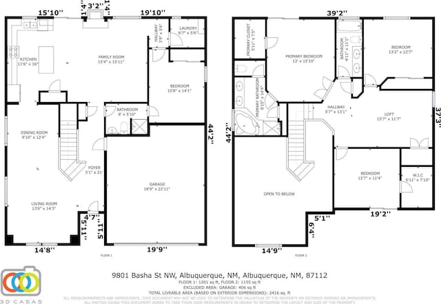 9801 Basha St NW, Albuquerque, NM 87114 - view of home floor plan