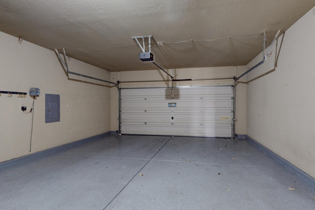 9801 Basha St NW, Albuquerque, NM 87114 - garage with electric panel and a garage door opener