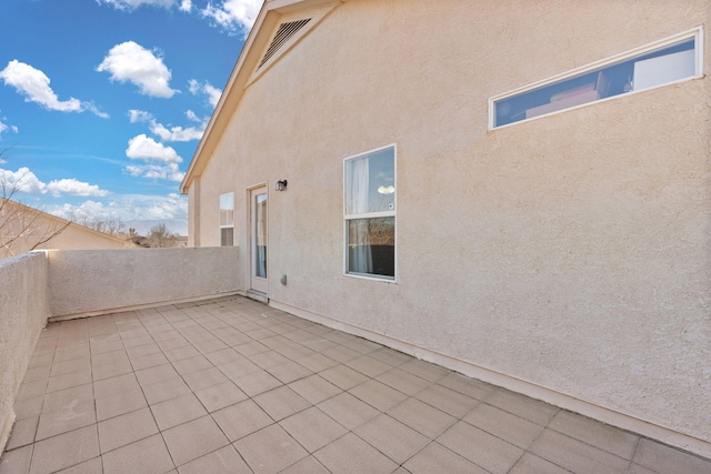 view of patio / terrace featuring visible vents