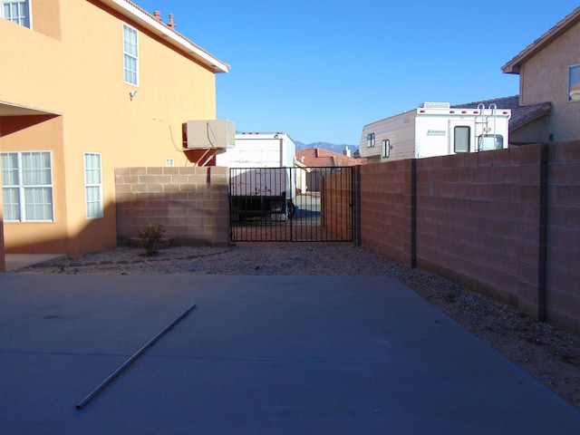 view of patio / terrace featuring fence