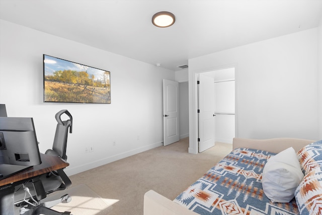 6052 Nauman Dr SE, Albuquerque, NM 87106 - bedroom with light carpet, visible vents, and baseboards