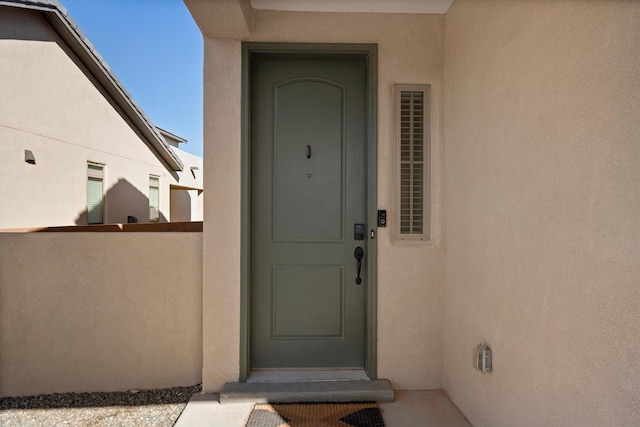 6052 Nauman Dr SE, Albuquerque, NM 87106 - entrance to property with stucco siding