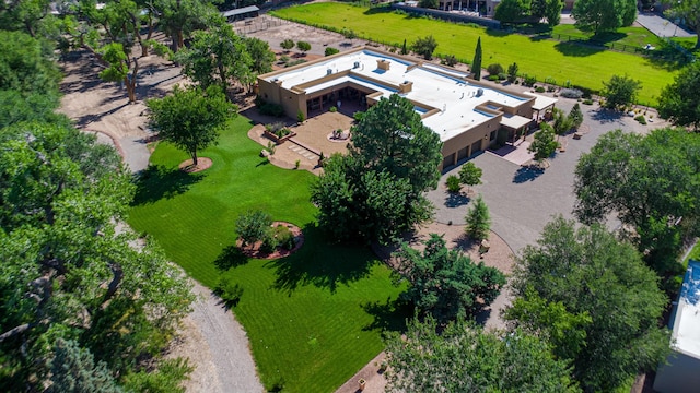 bird's eye view featuring a rural view