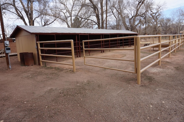 view of stable