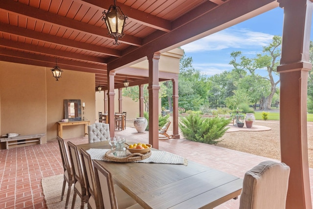 view of patio / terrace with outdoor dining area