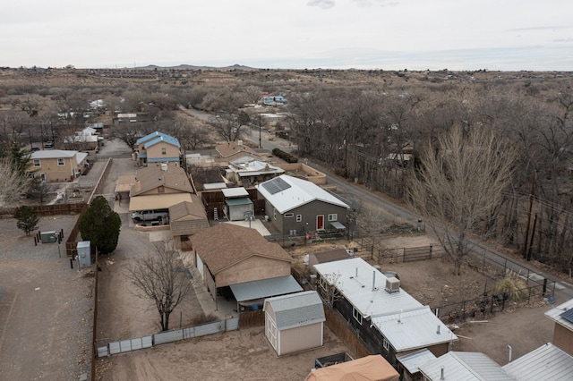 aerial view featuring a residential view