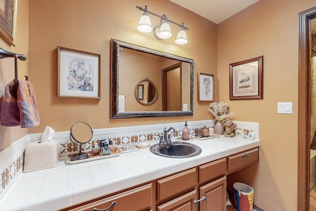 full bathroom with vanity