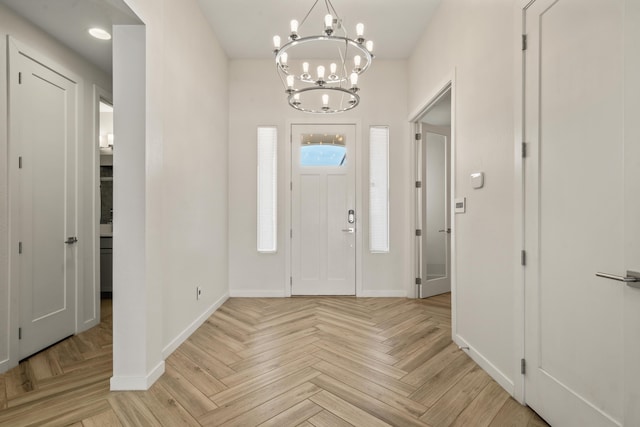 entrance foyer featuring baseboards