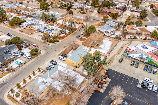 drone / aerial view with a residential view