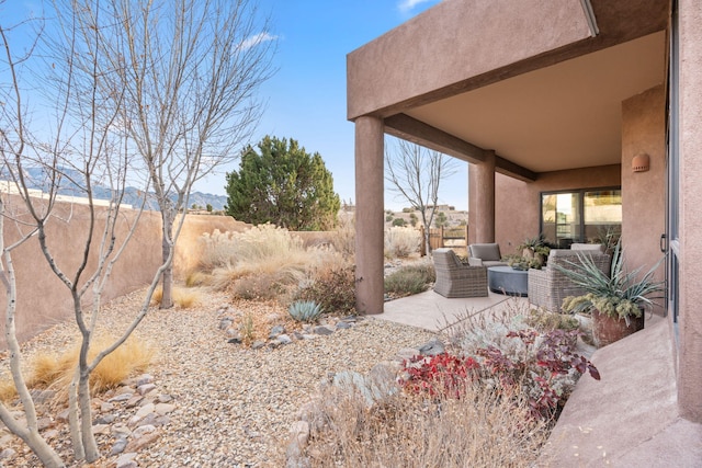 view of patio / terrace featuring a fenced backyard