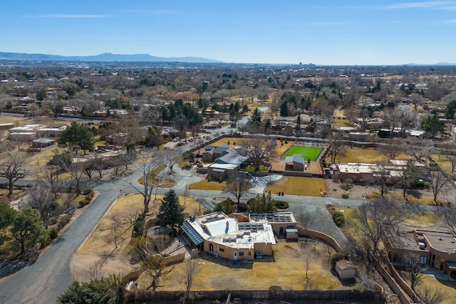 aerial view featuring a mountain view