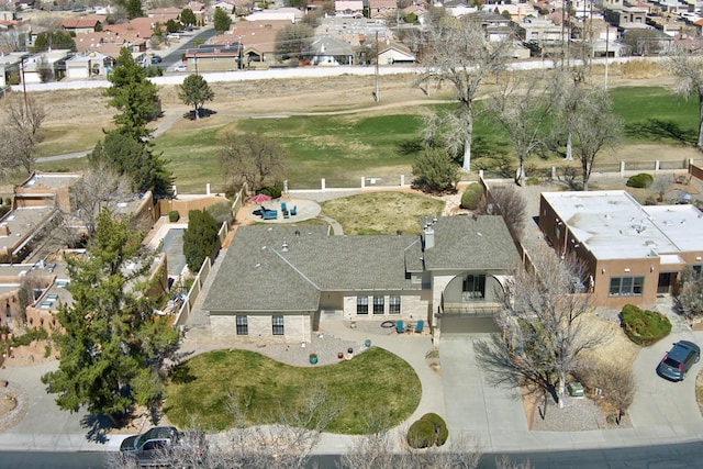 drone / aerial view featuring a residential view