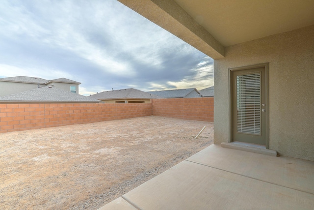 view of patio / terrace featuring a fenced backyard