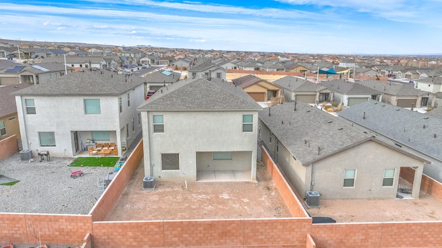 bird's eye view with a residential view