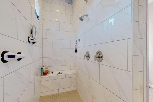 9020 Retablo Rd NW, Albuquerque, NM 87120 - bathroom featuring a tile shower