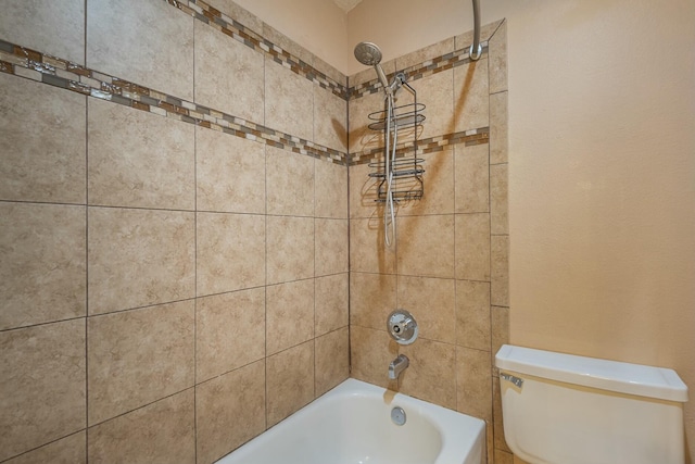 room details with tub / shower combination and toilet