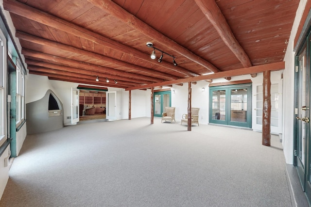 interior space featuring french doors