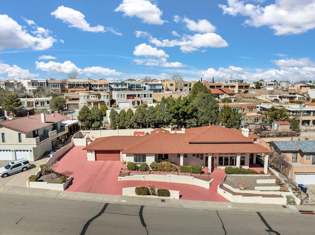 bird's eye view featuring a residential view