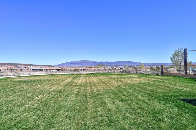 9316 Iron Creek Ln NW, Albuquerque, NM 87120 - view of yard featuring a mountain view