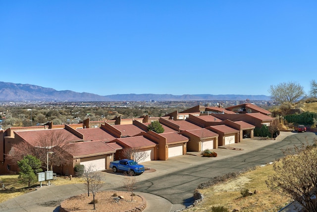 mountain view featuring a residential view