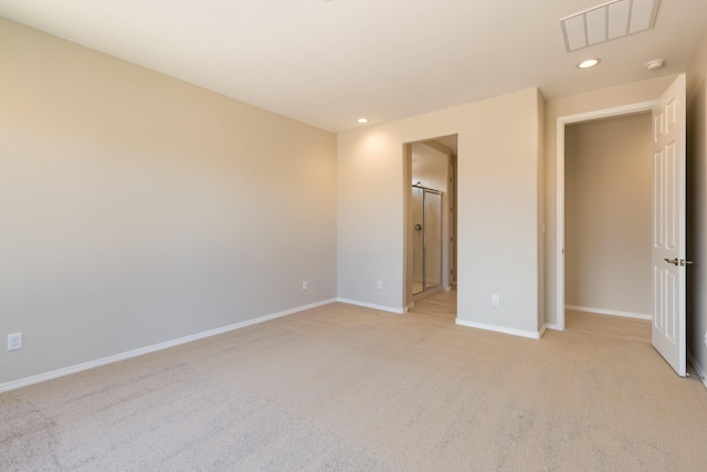 2178 Janet Way, Rio Rancho, NM 87144 - unfurnished bedroom featuring light colored carpet, recessed lighting, baseboards, and ensuite bath