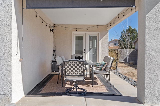 view of patio / terrace featuring outdoor dining area