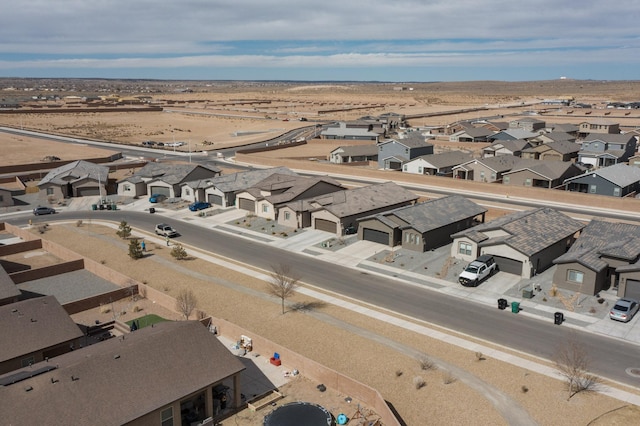 aerial view featuring a residential view