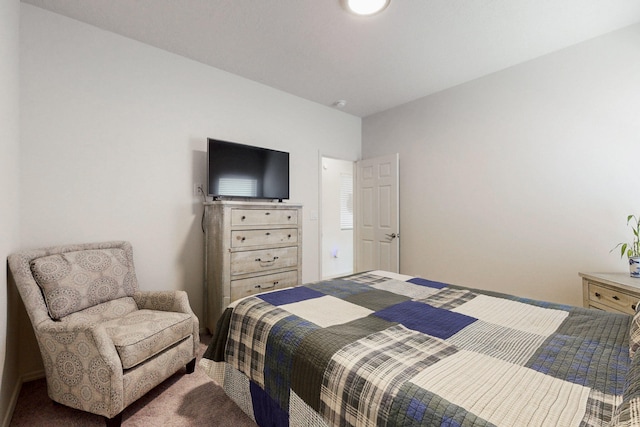 bedroom featuring carpet flooring