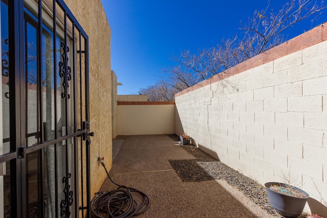 view of patio / terrace featuring a fenced backyard