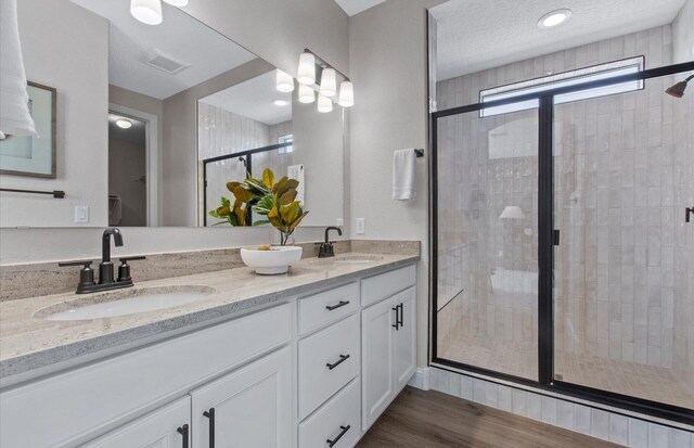 938 Lazuli Rd SE, Rio Rancho, NM 87124 - full bathroom with a sink, visible vents, and a shower stall