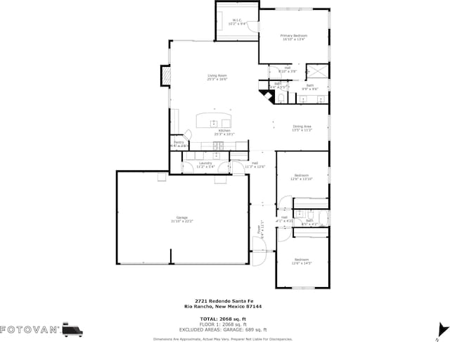 2721 Redondo Santa Fe Loop NE, Rio Rancho, NM 87144 - view of layout