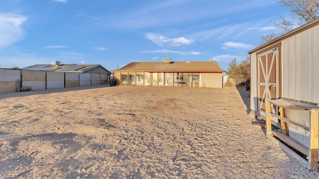 view of rear view of property