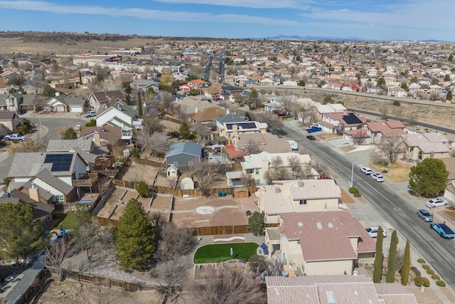 birds eye view of property featuring a residential view