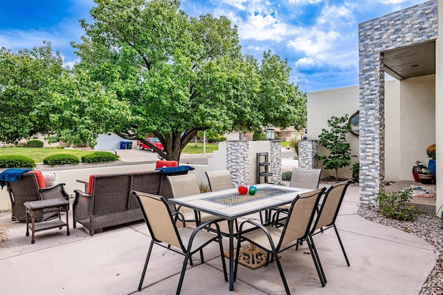 view of patio / terrace with outdoor dining space