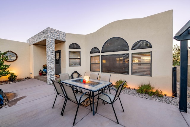 view of patio / terrace with outdoor dining space