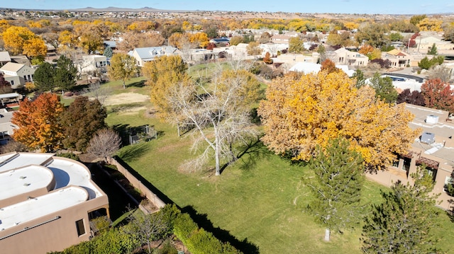 aerial view featuring a residential view