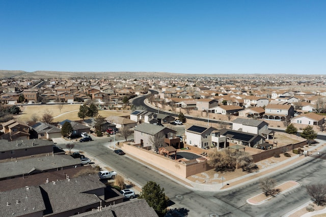 aerial view featuring a residential view