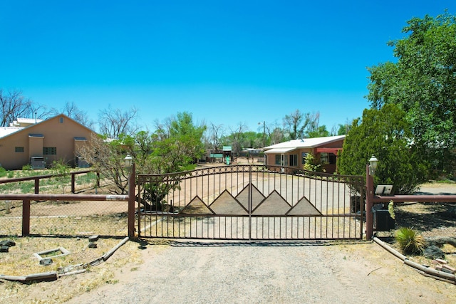 view of gate with central AC