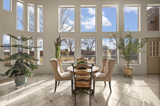 view of sunroom