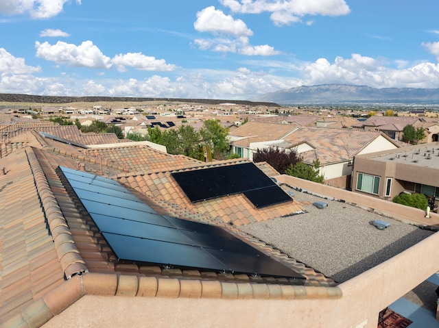 drone / aerial view featuring a residential view