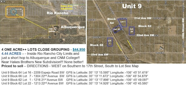 1213 22nd Ave SW, Rio Rancho NM, 87144 land for sale