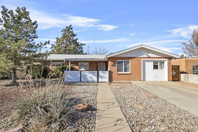 ranch-style house with brick siding