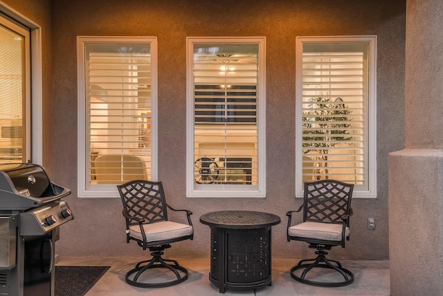 exterior space with grilling area