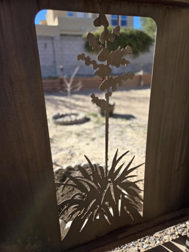 view of room details