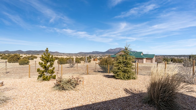 property view of mountains featuring a rural view