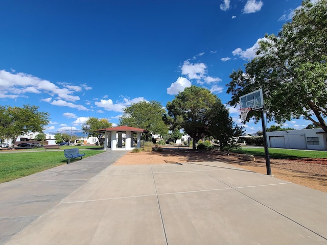 exterior space with a lawn