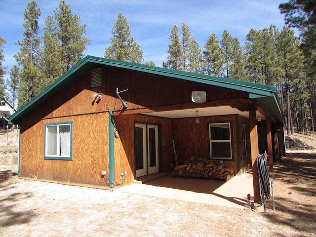 view of rear view of property