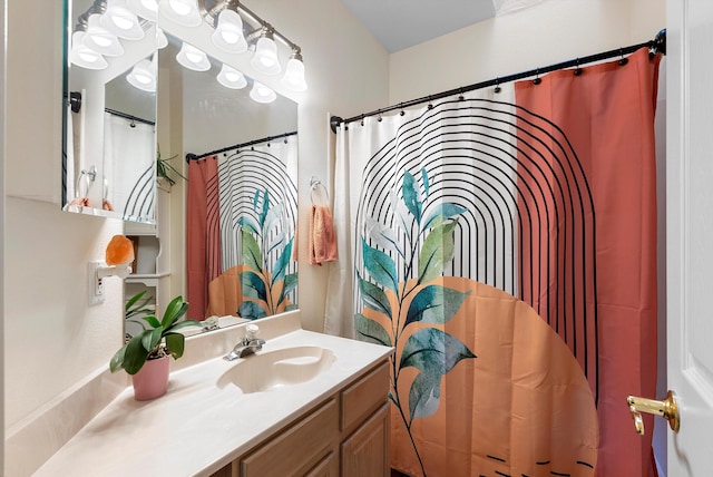 full bathroom with vanity