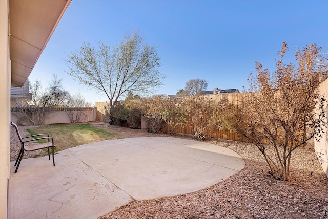 view of patio / terrace featuring a fenced backyard